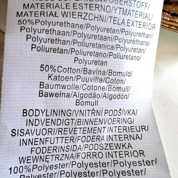 GLAMOROUS faux-patent-leather SKIRT Size 6 PACHTWORKY 50% COTTON BOHO CHIC a GEM - Picture 12 of 13